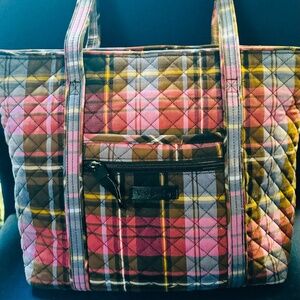 Vera Tote Cozy Purple Plaid by Vera Bradley Bag